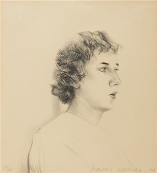 Small Head of Gregory (Museum of Contemporary Art, Tokyo 173) - David Hockney