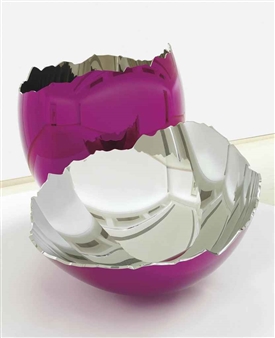 Cracked Egg (Magenta): two parts - Jeff Koons