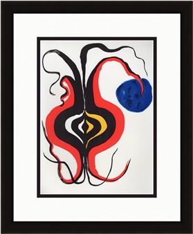 Alexander Calder Framed Abstract Onion Original Lithograph - Alexander Calder