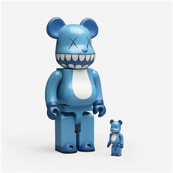 BE@RBRICK x KAWS - Chompers 400% + 100