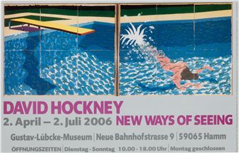 David Hockney Offset Lithographic Poster H 10&quot; W 16 - David Hockney