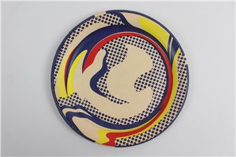 Roy Lichtenstein Screenprint Paper Plate 1969 Pop Art - Roy Lichtenstein