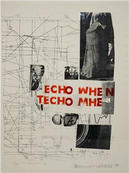 'Echo When', 1978, Lithograph on paper