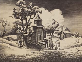 Sunday Morning 1939 - Thomas Hart Benton‏