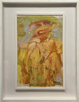 Willem De Kooning- Untitled (Orange + Green Abstraction - Willem de Kooning