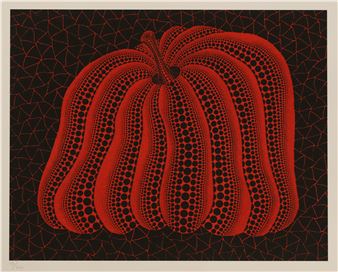 Pumpkin (black and red) - Yayoi Kusama