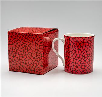 Infinite Net (Red & Black) - Yayoi Kusama